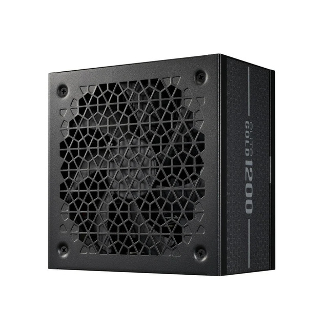 Fuente de Poder Full Modular Cooler Master Elite Gold 1200W, 80 Plus Gold. Color Negro