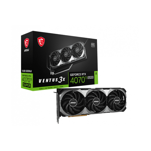 Tarjeta de Video MSI NVIDIA GeForce RTX 4070 Ti SUPER 16G VENTUS 3X OC, 16GB 256-bit GDDR6X, PCI Express x16 4.0