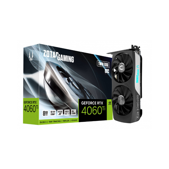 Tarjeta de Video Zotac NVIDIA GeForce RTX 4060 Ti Twin Edge OC, 8G 128-bit GDDR6, PCI Express 4.0 x8