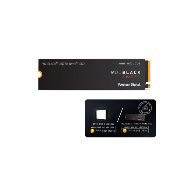 SSD Western Digital WD_Black SN770 NVMe, 500GB, PCI Express 4.0, M.2