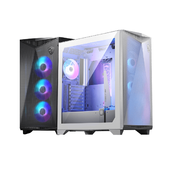 Gabinete MSI MPG GUNGNIR 300R AIRFLOW con Ventana RGB, Midi-Tower, ATX/Micro-ATX/ITX, USB 3.2, sin Fuente, 4 Ventiladores ARGB Instalados, Blanco