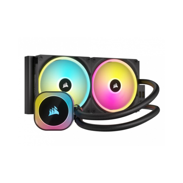 Corsair iCUE Link H115i RGB AIO Enfriamiento Líquido para CPU, 2x 140mm, 400 - 2000RPM, Negro