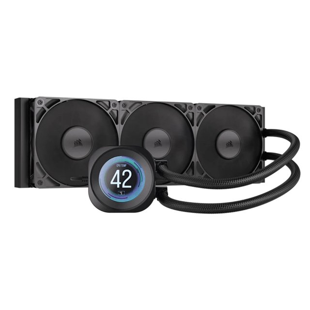 Corsair NAUTILUS 360 RS LCD Enfriamiento Líquido para CPU, 3x 120mm, hasta 2100RPM, Negro