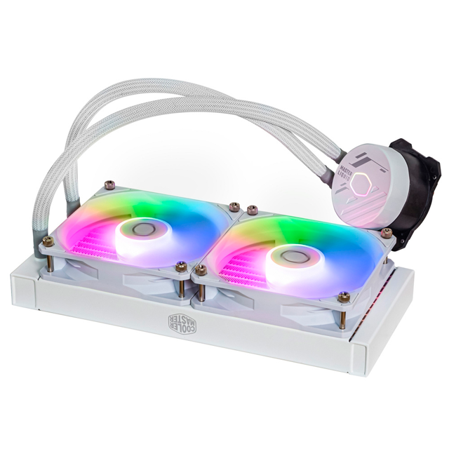 Cooler Master MasterLiquid 240L Core ARGB Enfriamiento Líquido para CPU, 2x 120mm, hasta 1750RPM, Blanco