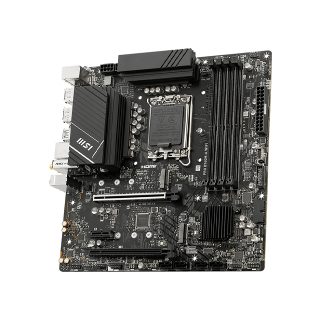 Tarjeta Madre MSI Micro-ATX PRO B760M-A WIFI, S-1700, Intel B760, HDMI, 192GB DDR5 para Intel