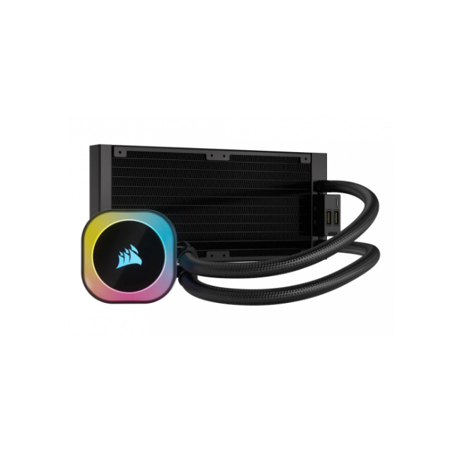 Corsair iCUE Link H115i RGB AIO Enfriamiento Líquido para CPU, 2x 140mm, 400 - 2000RPM, Negro