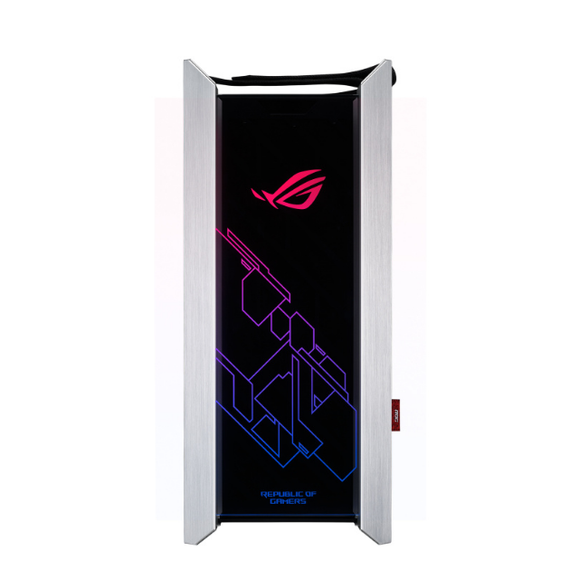 Gabinete ASUS ROG Strix Helios White Edition con Ventana RGB, Midi-Tower, ATX/EATX/Micro-ATX/Mini-ATX, USB 3.1, sin Fuente, 4 Ventiladores Instalados, Blanco