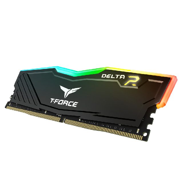 Memoria RAM Team Group T-Force Delta RGB Black DDR4, 3600MHz, 16GB, Non-ECC, CL18, XMP