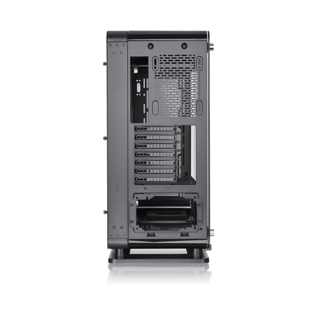 Gabinete Thermaltake Core P6 con Ventana RGB, Midi-Tower, ATX/Mini-ITX/Micro-ATX, USB 2.0/3.0, sin Fuente, Negro