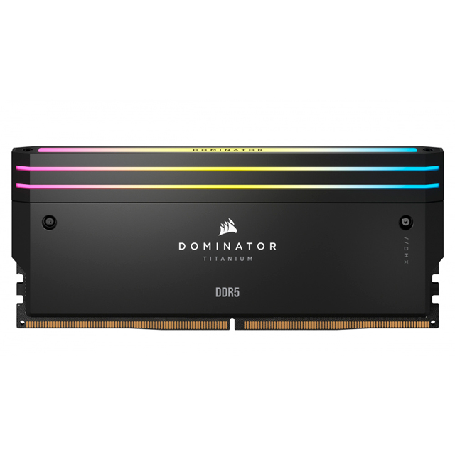 Kit Memoria RAM Corsair Dominator Titanium RGB DDR5, 6600MHz, 32GB (2 x 16GB), Non-ECC, CL32, XMP