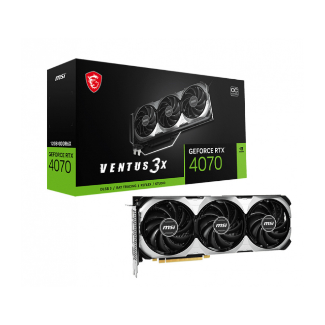 Tarjeta de Video MSI NVIDIA GeForce RTX 4070 VENTUS 3X 12G OC, 12GB 192-bit GDDR6X, PCI Express 4.0