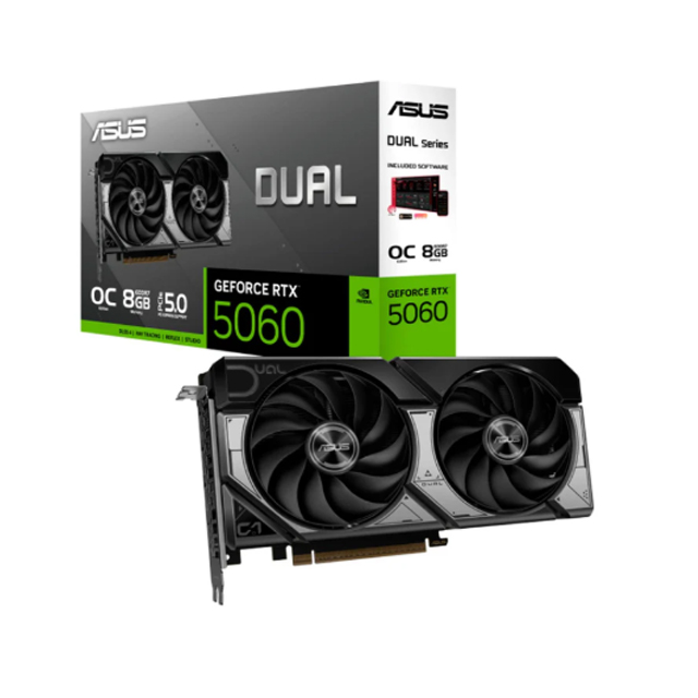 Tarjeta de Video ASUS DUAL NVIDIA GeForce RTX 5060, 8GB 128-bit GDDR7, PCI Express 5.0