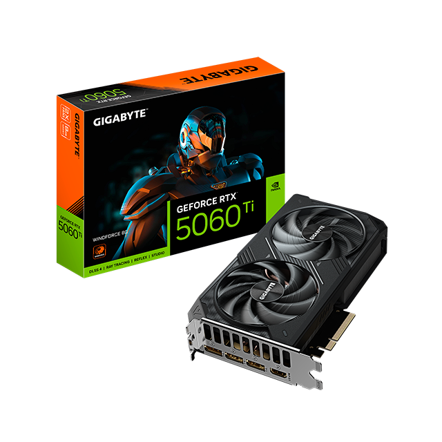 Tarjeta de Video Gigabyte NVIDIA GeForce RTX 5060 Ti WINDFORCE 8G, 8GB 128-bit GDDR7, PCI Express x8 5.0