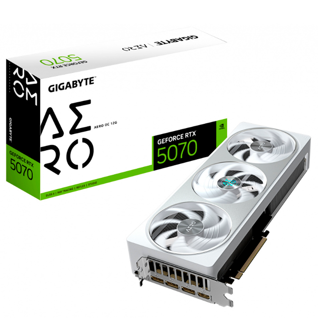 Tarjeta de Video Gigabyte NVIDIA GeForce RTX 5070 AERO OC, 12GB 192-bit GDDR7, PCI Express x16 5.0