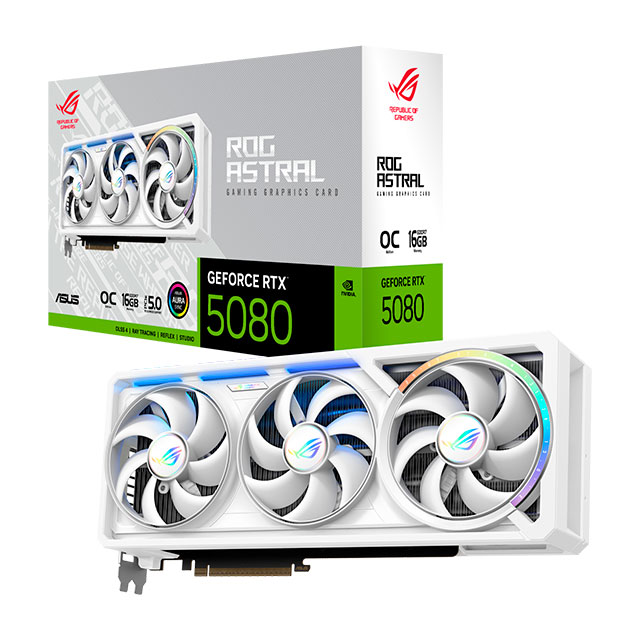 Tarjeta de Video ASUS NVIDIA ROG Astral GeForce RTX 5080 16GB OC White Edition, 16GB 256-bit GDDR7, PCI Express 5.0
