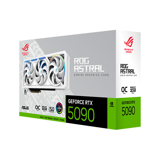 Tarjeta de Video ASUS NVIDIA ROG Astral GeForce RTX 5090 32GB OC White Edition, 32GB 512-bit GDDR7, PCI Express 5.0