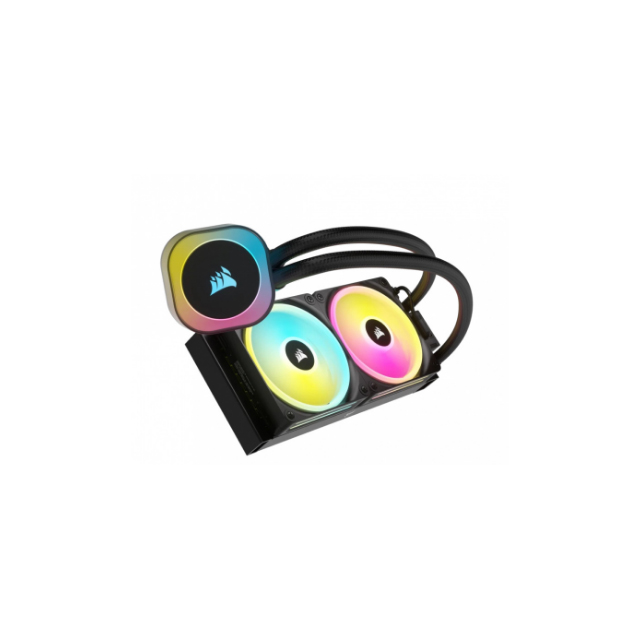 Corsair iCUE Link H115i RGB AIO Enfriamiento Líquido para CPU, 2x 140mm, 400 - 2000RPM, Negro