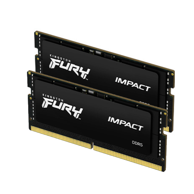 Memoria RAM Kingston Fury Impact DDR5, 4800MHz, 64GB (2 x 32GB), Non-ECC, CL38, SO-DIMM