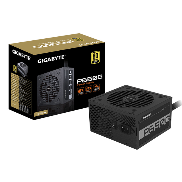 Fuente de Poder Gigabyte P650G 80 PLUS Gold, 20+4 pin ATX, 120mm, 650W