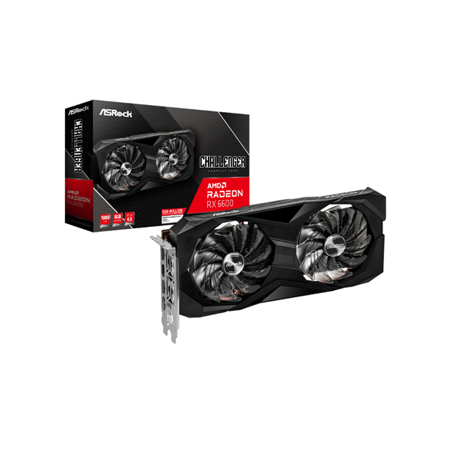 Tarjeta de Video ASRock AMD Radeon RX 6600 Challenger D, 8GB 128-bit GDDR6, PCI Express 4.0