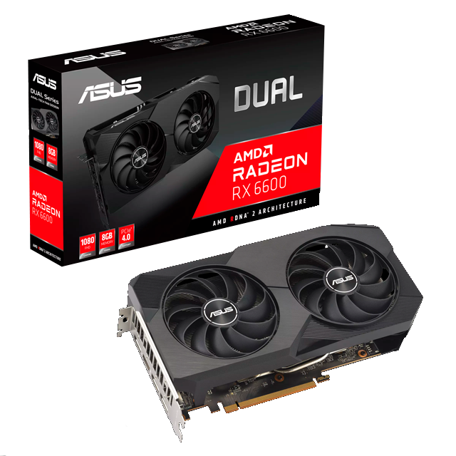 Tarjeta de Video ASUS AMD Dual Radeon RX 6600 V2, 8GB 128-bit GDDR6, PCI Express 4.0