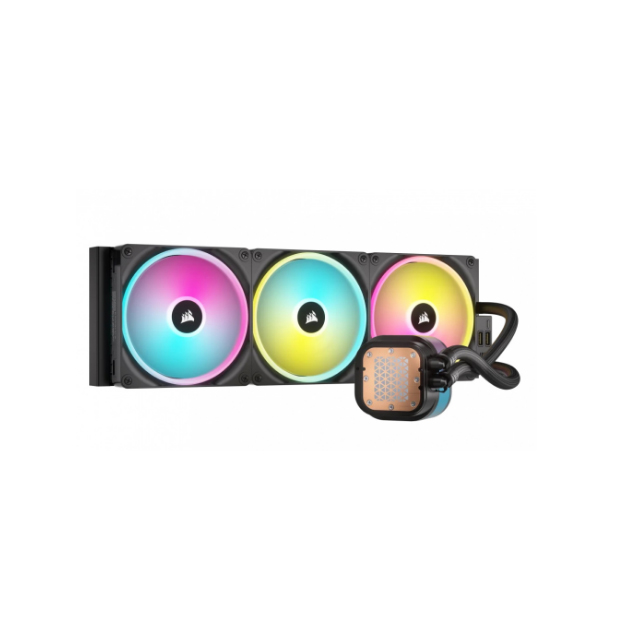 Corsair iCUE Link H170i RGB AIO Enfriamiento Líquido para CPU, 3x 140mm, 400 - 2000RPM, Negro