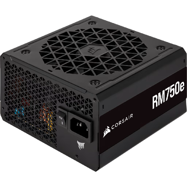 Fuente de Poder Corsair RM750E 80 PLUS Gold, 24-pin ATX, 120mm, 750W