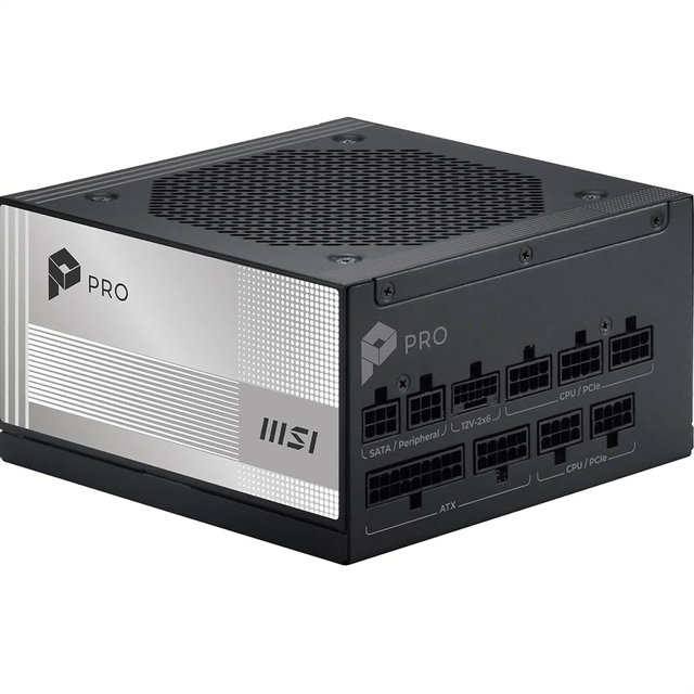 Fuente de Poder MSI PRO A850PL PCIE5 80 PLUS Platinum ATX, Modular, 24-pin ATX, 120mm, 850W