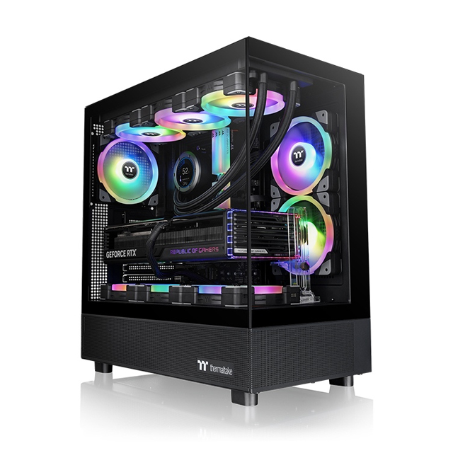 Gabinete Thermaltake View 270 Tg Argb, Mid Tower, Ventana Lateral /frontal, 1x Vent, Negro