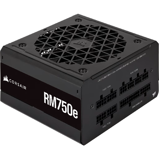 Fuente de Poder Corsair RM750E 80 PLUS Gold, 24-pin ATX, 120mm, 750W