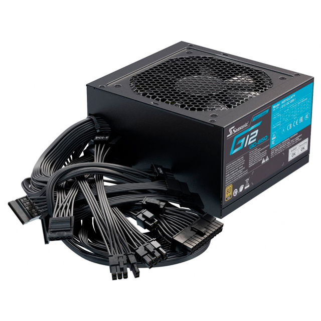 Fuente de Poder Seasonic G12-GC 80 PLUS Gold, 20+4 pin ATX, 120mm, 850W