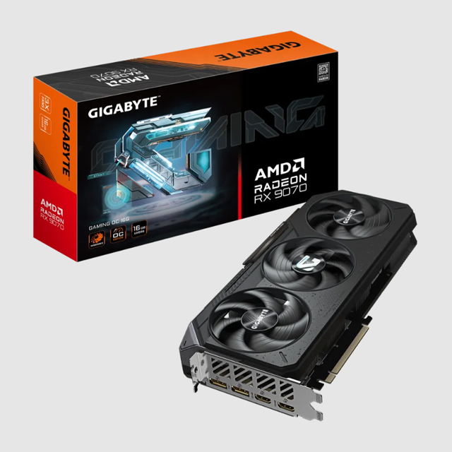 Tarjeta de Video Gigabyte Radeon RX 9070 GAMING OC 16G, 256 bit, PCI-E 5.0 GIGABYTE/AORUS-RADEON