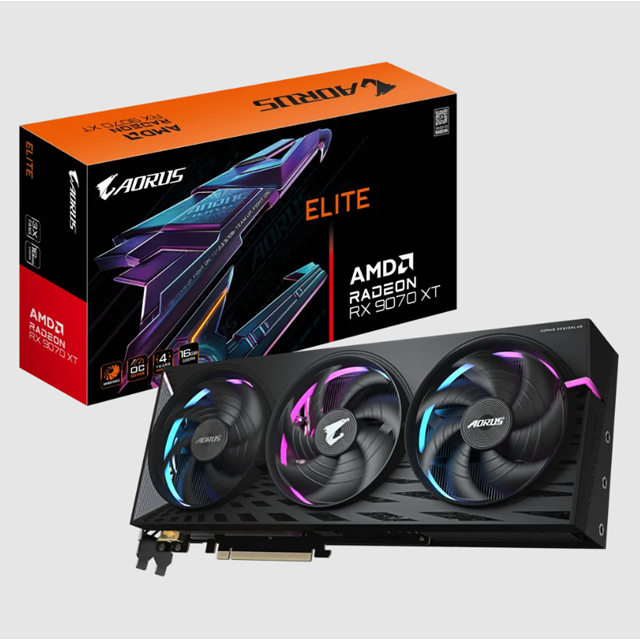 Tarjeta de Video AORUS Radeon RX 9070 XT ELITE 16G, 256 bit, PCI-E 5.0 GIGABYTE/AORUS-RADEON