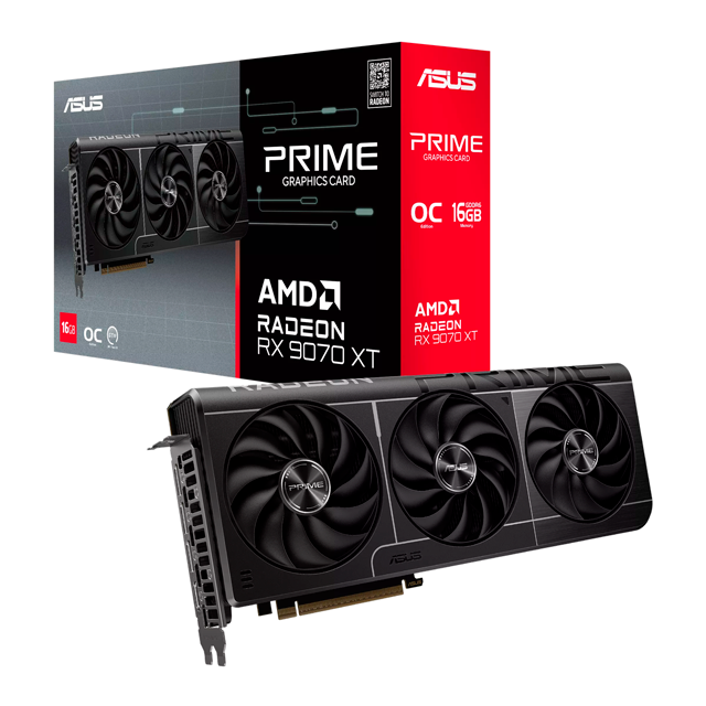 Tarjeta de Video ASUS AMD Radeon RX 9070 XT Prime OC, 16GB 256-bit GDDR6, PCI Express x16 5.0