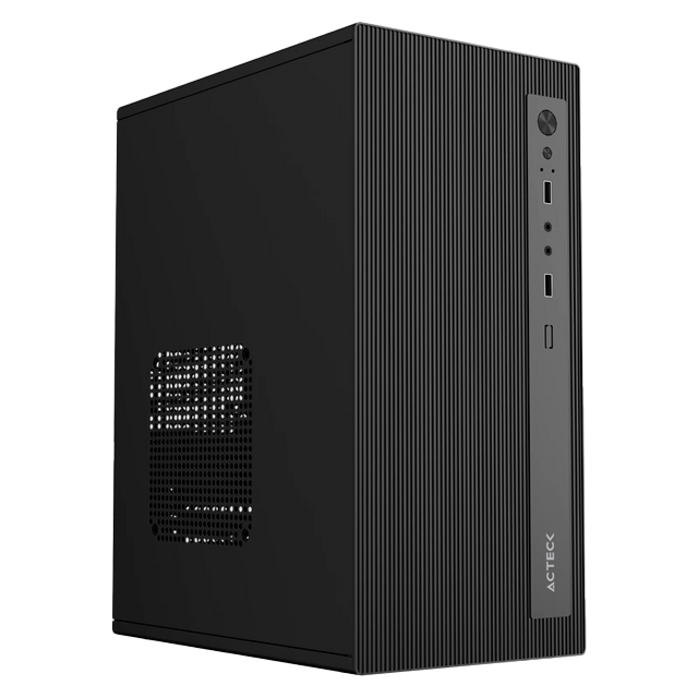 Gabinete Acteck Mini III GI215M, Mini-Tower, Micro-ATX/Mini-ITX, USB 2.0, con Fuente de 500W, sin Ventiladores Instalados, Negro