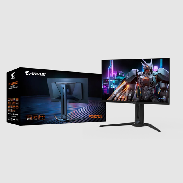 Monitor Gamer AORUS FO27Q2 OLED 27", QHD, FreeSync, 240Hz, HDMI, DP, Negro