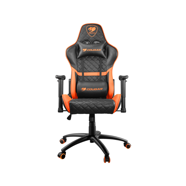 Cougar Silla Gamer Armor One, hasta 120kg, Negro/Naranja