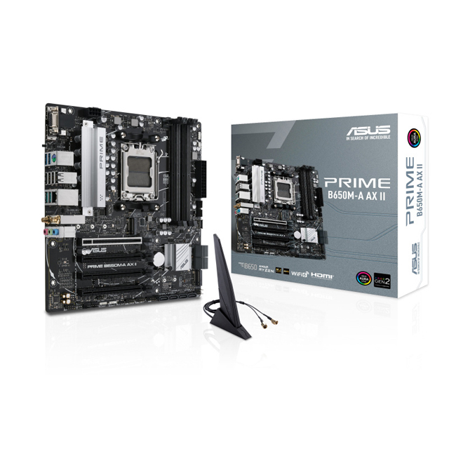 Tarjeta Madre ASUS Micro ATX PRIME B650M-A WIFI ll, S-AM5, B650, HDMI, 128GB DDR5 para AMD