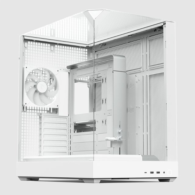 Gabinete APNX V2, Mid Tower, ATX, Micro ATX, mini-ITX, USB 3.2, Blanco