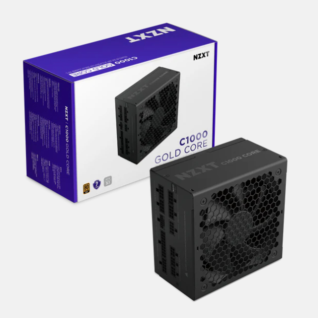 Fuente de Poder NZXT C1000 GOLD CORE, 80 PLUS GOLD, Modular, 24 Pin ATX, 1000W