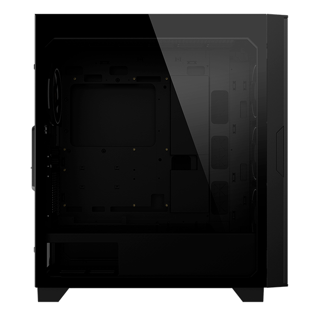 Gabinete AORUS C500 Glass con Ventana RGB, Midi-Tower, Mini-ITX/Micro-ATX/ATX/E-ATX, USB 3.0, sin Fuente, 4 Ventiladores ARGB Instalados, Negro