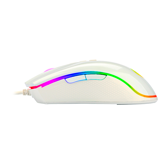 Mouse Gamer Redragon Óptico Cobra M711W, Alámbrico, USB-A, 5000DPI, Blanco