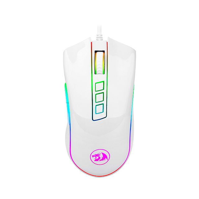 Mouse Gamer Redragon Óptico Cobra M711W, Alámbrico, USB-A, 5000DPI, Blanco