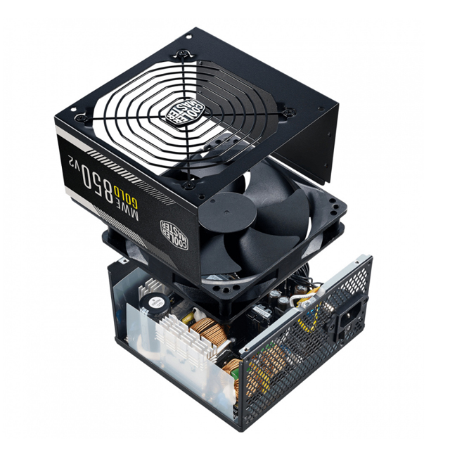 Fuente de Poder Cooler Master MWE Gold 850 - V2 Full Modular 80 PLUS Gold, 24-pin ATX, 120mm, 850W