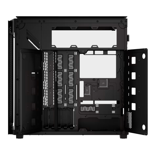 Gabinete CORSAIR iCUE LINK 9000D RGB AIRFLOW Full Tower, ATX/EATX/Micro-ATX/Mini-ITX, USB 3.0, sin Fuente, Negro