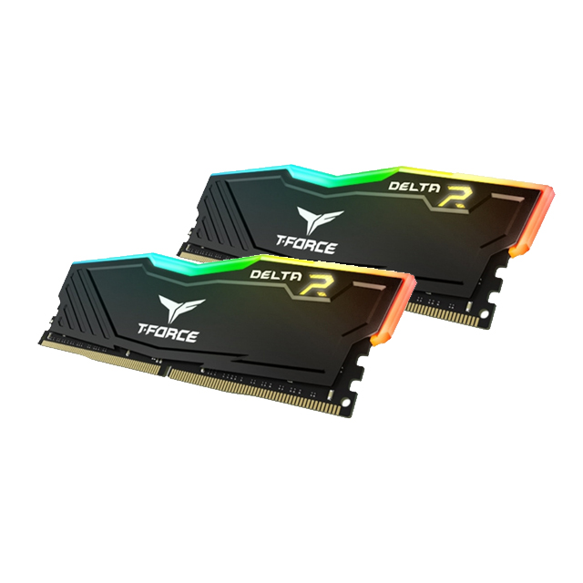 Kit Memoria RAM Team Group T-Force Delta RGB DDR4, 3200MHz, 32GB (2 x 16GB), No-ECC, CL16, XMP