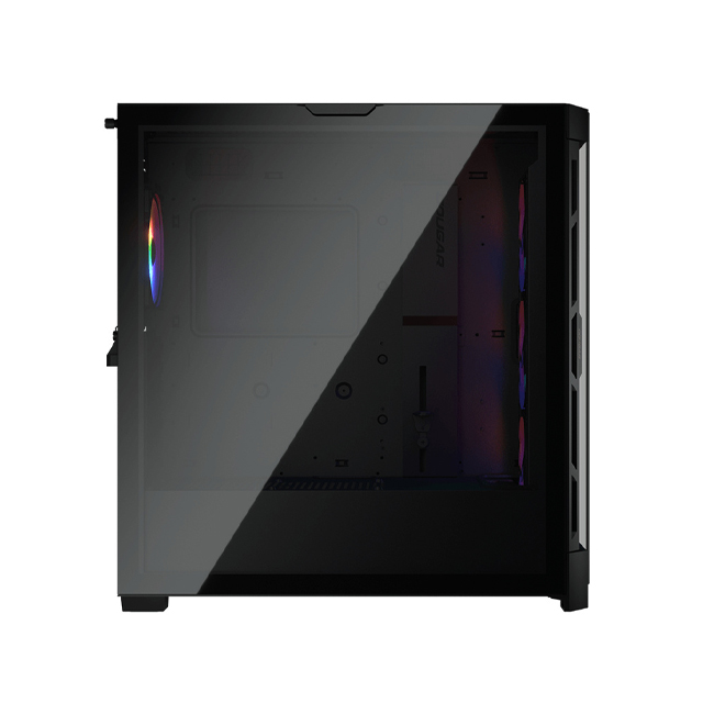 Gabinete Cougar Duoface Pro RGB con Ventana, Midi-Tower, Mini-ITX/Micro-ATX/ATX/CEB/E-ATX, USB 3.0/2.0, sin Fuente, 4 Ventiladores ARGB Instalados, Negro