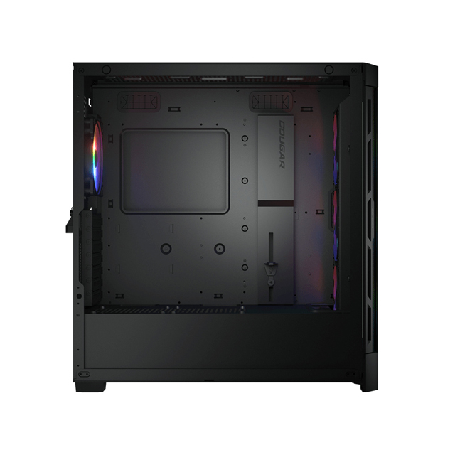 Gabinete Cougar Duoface Pro RGB con Ventana, Midi-Tower, Mini-ITX/Micro-ATX/ATX/CEB/E-ATX, USB 3.0/2.0, sin Fuente, 4 Ventiladores ARGB Instalados, Negro