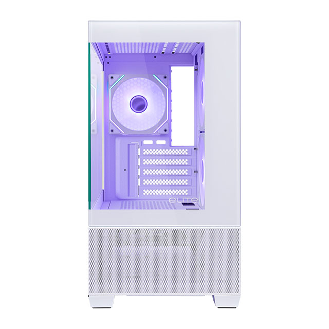Gabinete Cooler Master ELITE 490, Mini-Tower, Micro-ATX/Mini-ITX, USB 3.0, sin Fuente, 3 Ventiladores Instalados, Blanco