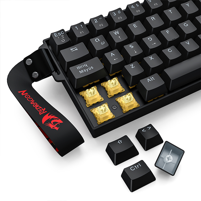 Teclado Gamer Redragon Fizz K617 RGB, 60%, Switch Magneticos, Alambrico, Negro, Español